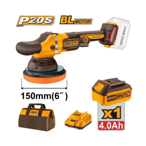 INGCO Lithium-ion Angle Polisher 20V