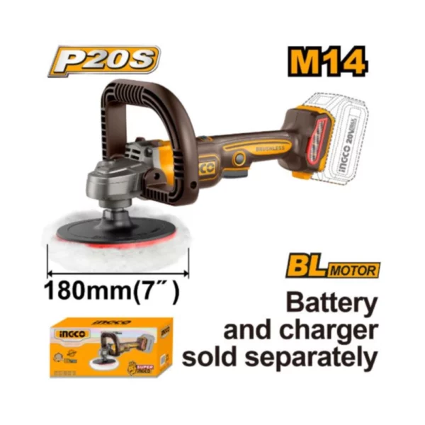 INGCO Lithium-ion Angle Polisher (20V)