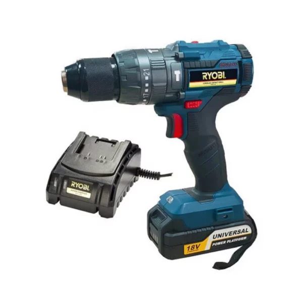 Ryobi 18V Li-Ion Brushless Impact Drill Kit