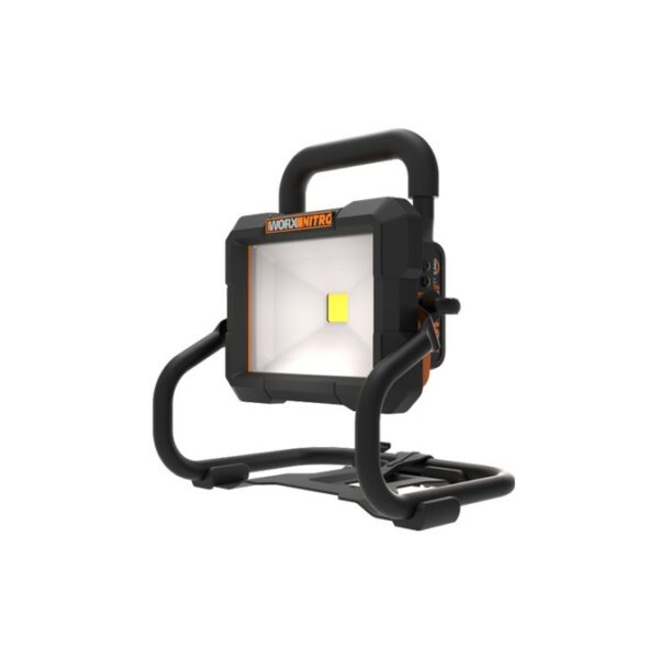 The new Worx WX026 cordless worksite light is made to shed light on any situation. Compact and portable, it stands, hangs and carries as a handheld, so it will be your best companion wherever and whenever darkness looms.