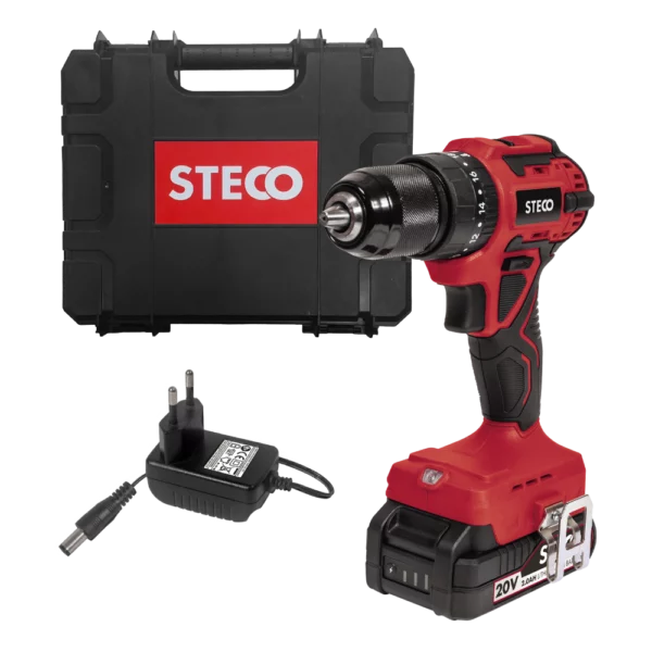 Steco Cordless 20V Kit Impact Drill