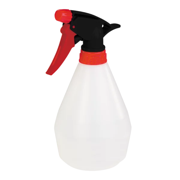 The STECO TPS-500 0.5L trigger sprayer features fully adjustable nozzle (mist/stream/cone), ergonomic soft-grip handle, translucent tank for easy level check, and lightweight 75 g design – perfect for houseplants, cleaning, air freshening, and garden misting.